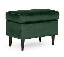 RON Velvet puff, zöld bluvel 78/wenge