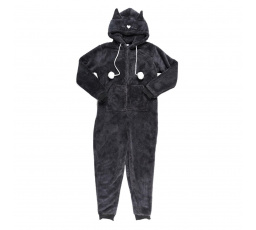 Onesie kezeslábas macska méret S szürke