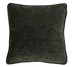 Párna töltettel - zöld szegéllyel, 100% poliészter, 50 x 50 cm