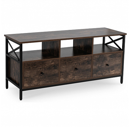 Szafka RTV ZONE 120 cm z Szufladami Dąb Rustykalny