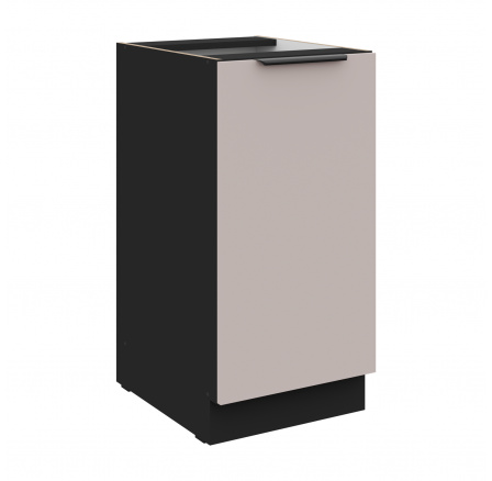 Dolní skřínka ARONA - 40 D 1F BB, Černá mat/Kašmír