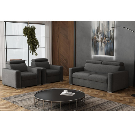 Sedací souprava Petrit 3+1+1 Kronos šedá