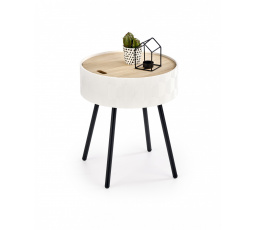 AURA konferencia asztal, fehér/fekete