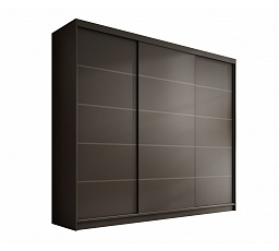 Tolóajtós szekrény Andy 250 Fekete+Fekete