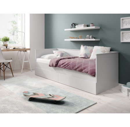 Kétszemélyes ágy matracokkal HELA II 200x80 Fehér