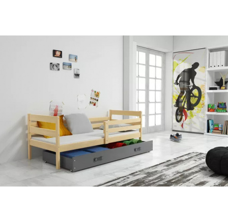 ERYK PARTEROWE RAMA SOSNA SZUFLADA GRAFIT 90 X 200 KPL