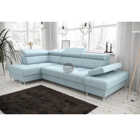 NAROŻNIK GALAXY MINI 170x280 - Odcienie niebieskiego , lewa