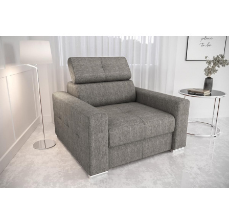 FOTEL MARGO 110 CM - Odcienie szarości