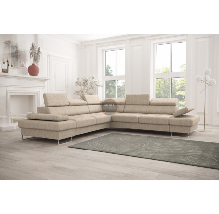 NAROŻNIK GALAXY MAX 280×280 - Odcienie beżu , lewa