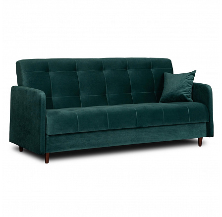 Sofa Rozkładana TIVOLI Zielona Welurowa