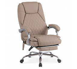 Fotel Obrotowy GIORGIO Masujący Podgrzewany Beżowy