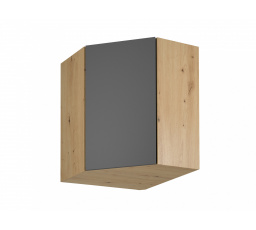 Konyhai felső szekrény Langen G60N, szürke/dub artisan