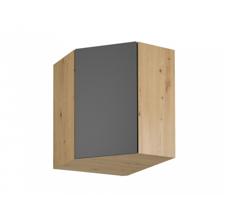 Konyhai felső szekrény Langen G60N, szürke/dub artisan