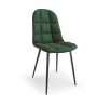 Étkezőszék K417, sötétzöld bársony