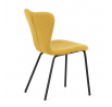 Jídelní židle, žlutá, látka, CT-S8010 YEL2