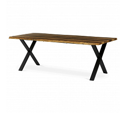 Étkezőasztal 210x100cm, MDF, régi fa, HT-F4321 OLW