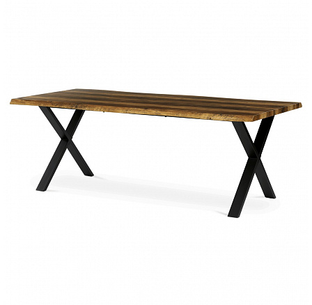 Étkezőasztal 210x100cm, MDF, régi fa, HT-F4321 OLW
