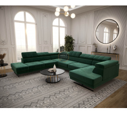 NAROŻNIK EMPORIO MAX II 300X350X180 - lewa , Odcienie zieleni