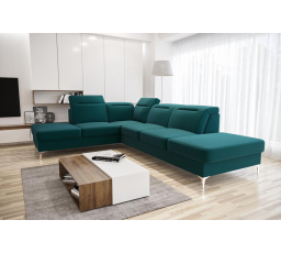 NAROŻNIK TAPICEROWANY OSLO 295x220 - lewa , Odcienie zieleni