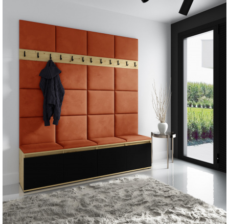 EMI 4 előszobafal, Trinity 25/Artisan+fekete