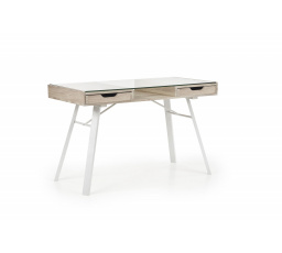 Íróasztal B33, sonoma tölgy/fehér