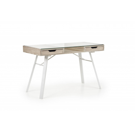 Íróasztal B33, sonoma tölgy/fehér