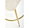 H116 bárszék, krém/arany