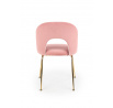 Étkezőszék K385, Világos rózsaszín/Arany