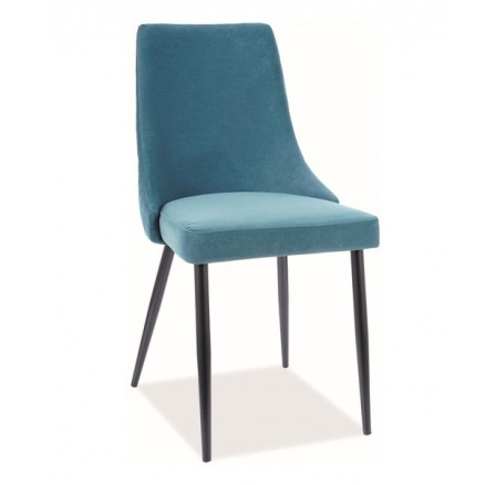 PIANO B Matt Velvet étkezőszék, zöld 75