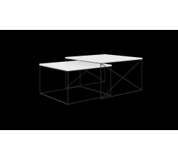 Konferenciasztal 2 az 1-ben Licco Fekete+Fehér Fényes