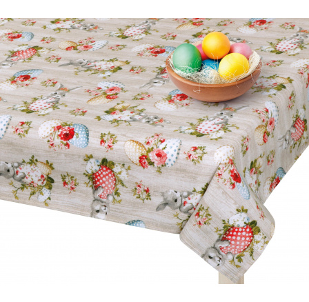 Velikonoční ubrus vajíčka se zajíčkem