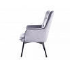 CARMEN VELVET fotel, Szürke Bluvel 14/Fekete matt