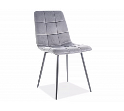 Étkezőszék MILA Velvet, szürke Bluvel 14