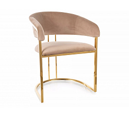 Étkezőszék TULIPE VELVET, Bézs Bluvel 28/Arany