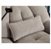 Polohovací křeslo, elektrické zabudované ovládání, béžová, látka, TV-7089 LAN2