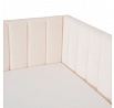 Łóżko 120x200 VILLEMO Kremowe Boucle