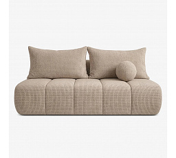 Sofa Rozkładana SARIA Beżowa Szenilowa