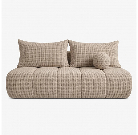 Sofa Rozkładana SARIA Beżowa Szenilowa Sofa Rozkładana SARIA Beżowa Szenilowa