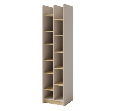 ALESSIO AE 4 polc, Bézs-homok/Tölgy olajozott