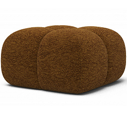 Kárpitozott Covio puff, barna Kendell 22 zsenília, 85x52