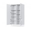 Dullum 120 Wardrobe White Biały 120x205 Not applicable