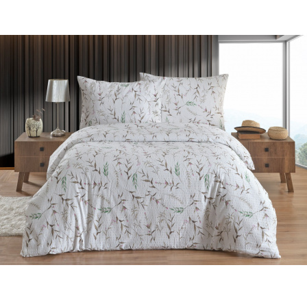 Povlečení francouzské krep 220x200, 70x90 Verona natur