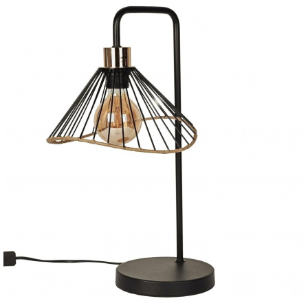 Anel asztali lámpa fekete/rattan