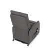 Polohovací křeslo, elektrické kabelové ovládání, šedá, látka, TV-5482 GREY2