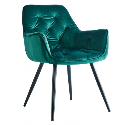 HF-058 zöld bársony szék